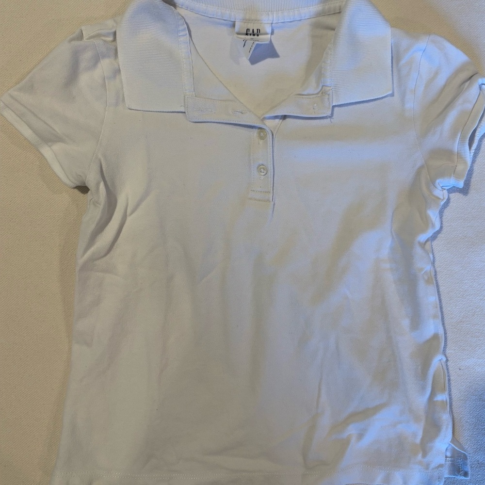 GAP Kids Classic White Uniform Polo Shirt